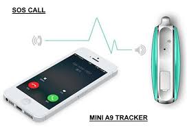 Mini valósidejű A9 GPS nyomkövető nyaklánc vészhívó (SOS), lehallgató funkcióval és kétírányú hangátvitellel