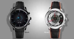 Lemfo Lem5 Android Smart Watch in Black and Silvery color