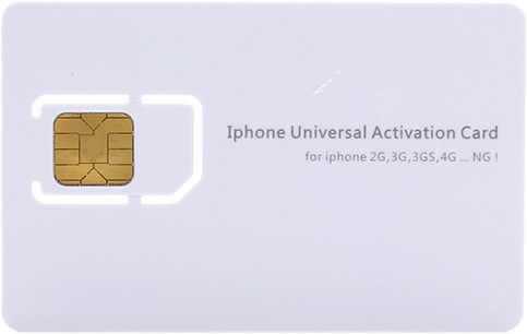 Aktiváló SIM kártya Apple iPhone 2G / 3G / 3GS / 4 / 4S - hez
